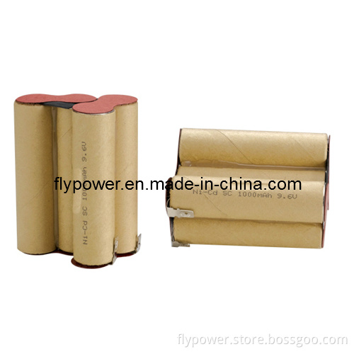 Ni-CD Battery 9.6V Sc1000mAh High Rate Discharge Rechargeable Battery (FD-SC1000P)